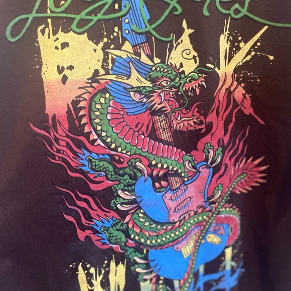 VTG Y2K Graffiti Graphic Los Angeles Tattoo T-Shirt 2Xl - Picture 2 of 8